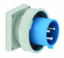 Вилка встраиваемая 32А 3р(2р+PЕ,) 230В 6h IP67 фланец 85х85 I 28105-Bals I Bals