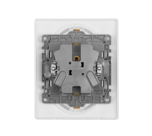 Etika Белый Двойная розетка с заземлением, винтовые клеммы  672223  Legrand