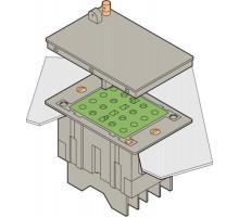 Блок CC-E-VA-6-6 Клеммный для токовых цепей, контакт до разрыв а, монтаж в панель, зажим под болт  1SNA166625R2000  TE