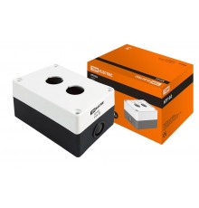 Корпус КП102 для кнопок 2места белый   SQ0705-0002  TDM