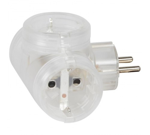 Многорозеточный блок 3 x 2К+3 - серия Элиум - 16 А -горизонтальное подключение - прозрачный  050663  Legrand