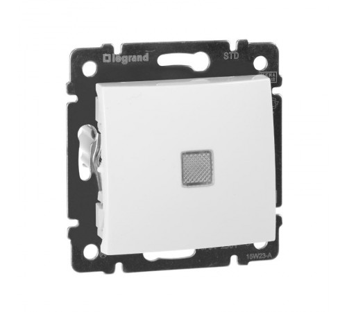 Valena Белый Выключатель 1-клавишный с подсветкой  774410  Legrand