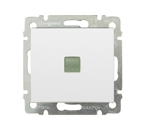 Valena Белый Выключатель 1-клавишный с подсветкой  774410  Legrand