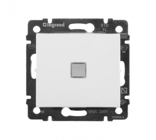 Valena Белый Выключатель 1-клавишный с подсветкой  774410  Legrand