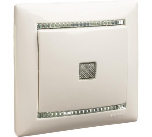 Valena Белый Выключатель 1-клавишный с подсветкой  774410  Legrand