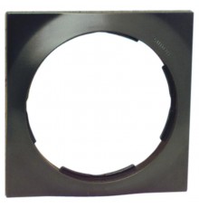 Simon 88 Рамка декоративная, 1 пост, круг в квадрате, S88, графит  88612-38  Simon