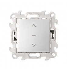 Выключатель жалюзи 3-позиционный 10A 250В цвета алюминий S24 Harmonie  2420333-033  Simon