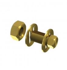 Заземляющая шпилька М10 (комплект), латунь, 060105  ЗШП-10-Л   Ostec