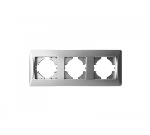 Рамка 3 поста (серебристый) серия BW  201233  SPL