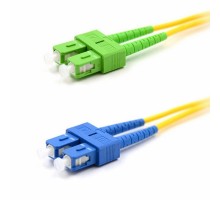 Патч-корд оптический переходной (SM), 9/125 (OS2), SC/APC-SC/UPC, (Duplex), PVC, 2м  50-2059  REXANT