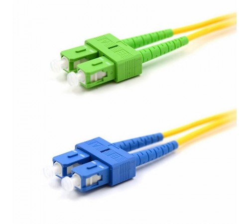Патч-корд оптический переходной (SM), 9/125 (OS2), SC/APC-SC/UPC, (Duplex), PVC, 2м  50-2059  REXANT