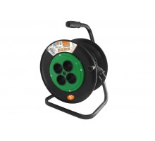 Удлинитель на катушке силовой народный 4 гнезда ПВС 1300 Вт б/з, 40м  SQ1307-0503  TDM