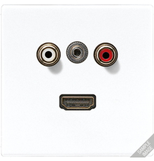 2x Cinch Audio (RCA) / Stereo разъем (TRS 3.5 mm) / HDMI  MALS1082  Jung