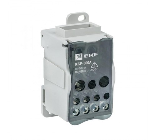 Блок распределительный (КБР) на DIN-рейку и монтажную панель 500A EKF PROxima  plc-kbr500  EKF