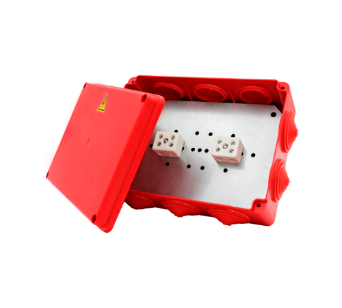 Коробка распределительная огнестойкая КРОПС-П4, IP54, 150х110х70 мм, сечением до 16 мм2, 5 клемм  FRJB-KM-P4-16-05-КРОПС-IP54  КМ-профиль