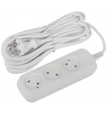 Удлинитель электрический ЭРА UDL-10-3100 Greenline 3 розетки без заземления 10м ПВС 2x1мм2   Б0065024  ЭРА