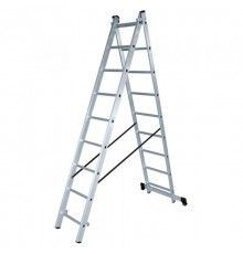 Лестница алюминиевая двухсекционная ЛА 2х9  73/5/1/24  ВИХРЬ