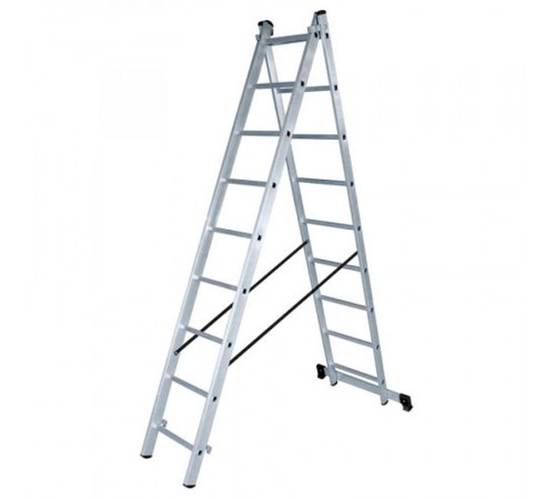 Лестница алюминиевая двухсекционная ЛА 2х9  73/5/1/24  ВИХРЬ