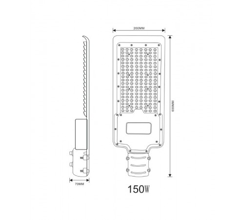 Светильник светодиодный консольный SPP-502-0-50K-200 200Вт 5000К 20000Лм КСС "Ш-с" IC-SMD 60/48мм  Б0051835  ЭРА