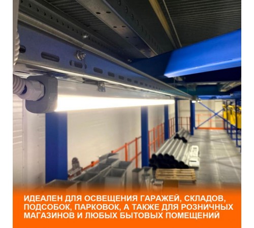 Светильник светодиодный промышленный линейный ДСП ECOCLASS SLIM DP 18W 865 230V IP65  4058075622586  LEDVANCE