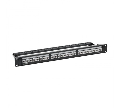 Патч-панель 19",1U,CAT6А, 24 модуля RJ45, неэкранированная  RN6APPU24  DKC