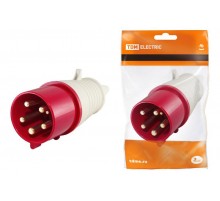 Вилка 015 3Р+РЕ+N 16А 380В IP44   SQ0601-0003  TDM