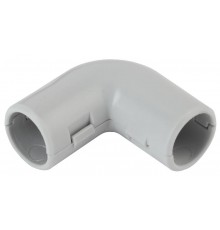 UG-32 Аксессуары для труб и металлорукава ЭРА Угол 90 гр.(серый) соединительный для трубы 32мм (10шт)  Б0036837  ЭРА