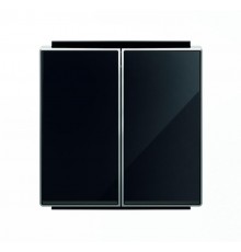 Клавиша для 2-клавишных выключателей/переключателей/кнопок, серия SKY, цвет стекло чёрное2CLA851100A2501 ABB