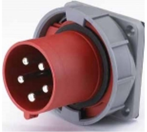 Вилка для скрытой проводки 635 3Р+РЕ+N 63А 380В IP67  26067DEK  DEKraft