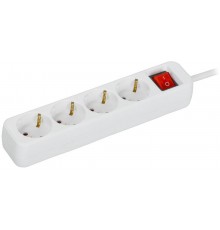 UMA Удлинитель У04К 4 места 2P+PE 5м 3х1,5мм2 16А белый   UM-YP10-16-04-05-ZK-K01  IEK