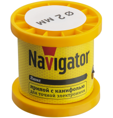 Припой   93 084 NEM-Pos02-61K-2-K100 (ПОС-61, катушка, 2 мм, 100 гр)  93084  Navigator