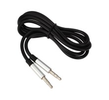 Аудиокабель AUX 3.5 мм шнур плоский 1 м черный  18-4000  REXANT