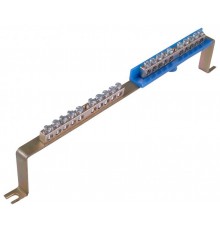 Скоба 150._N_10 х _PE_10 Шина "N"+"PЕ" на 10+10 присоединений 150А на скобе  Скоба 150._N_10 х _PE_10  HEGEL