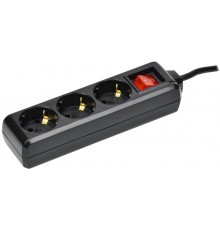 Удлинитель У03К 3 места с/з 1,5м 3х1мм2 16А 250В чер.  WYP10-16-03-01-ZK-K02  IEK