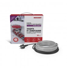Кабель греющий саморегулирующийся Extra Line 25MSR-PB, на трубу, 7м/175Вт  51-0642  REXANT