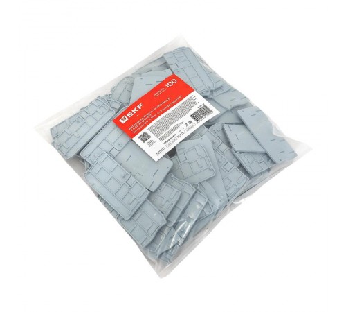 Заглушка для 6 Push-in 3 вывода серая EP-PIT-6-3  EKF