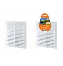 Решетка неразъемная с москитной сеткой, бел. 150х150  SQ1807-0086  TDM