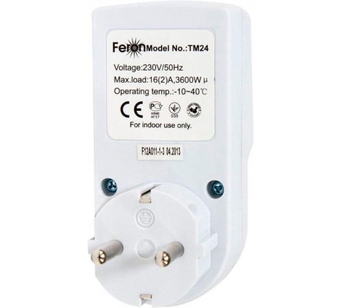 TM24 3600W/16A 230V розетка с таймером (недельная)  23257  FERON