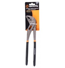 Клещи переставные,250 мм.,обливные рукоятки  73/6/3/4  ВИХРЬ