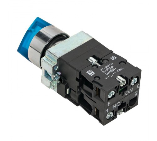 Переключатель BD33 3P c синей подстветкой 24В NO PROxima  xb2-bk33-b-24  EKF