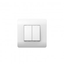 Переключатель 2-клавишный, 10А, белый(NEW3-E)  431520  CHINT