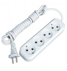 Удлинитель "Эксперт" 4 гнезда  2 метра 10А/2,2кВт без заземления ПВС 2х0,75  EKF PROximaUBA10-275-4-02EKF