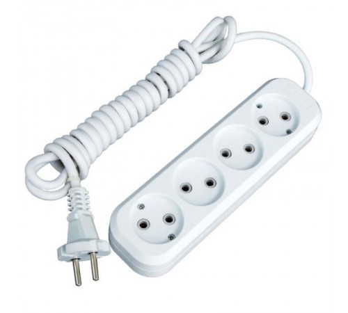 Удлинитель "Эксперт" 4 гнезда  2 метра 10А/2,2кВт без заземления ПВС 2х0,75  EKF PROximaUBA10-275-4-02EKF