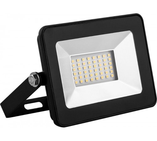 Прожектор светодиодный SFL90-20 2835SMD 20W 4000K AC220V/50Hz IP65, черный в компактном корпусе 126*27*85 мм  55075  SAFFIT
