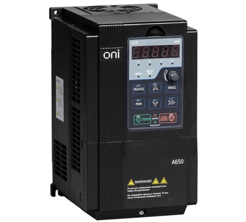 Преобразователь частоты A650 380В 3Ф 2,2kW 5,5А ONI  A650-33E022T  ONI