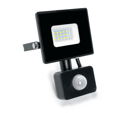 Прожектор светодиодный LL-906 с датчиком 20W 6400K 230V черный IP44 121*160*53мм  29556  FERON