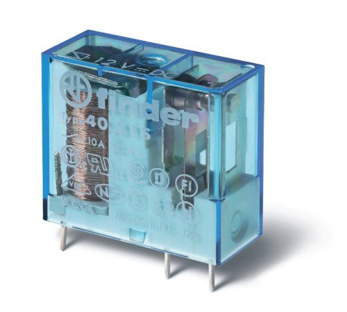 Миниатюрное универсальное электромеханическое реле; монтаж на печатную плату или в розетку; выводы с шагом 3.5мм  403170050300PAC  Finder