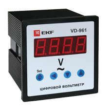 Вольтметр VM-D961 цифровой на панель 96х96 однофазный EKF PROxima  vd-961  EKF