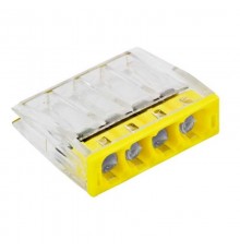 Клемма СМК 2273-244 (с пастой) 4 отверстия 0,5-2.5мм2 (4шт.) EKF PROxima  plc-smk-2273-244r  EKF