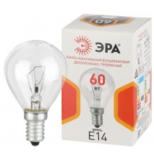 Лампа накаливания  P45 60Вт Е14 / E14 230В  шар прозрачный  Б0066522  ЭРА